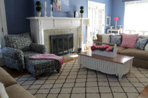 living room refresh | polka dots and picket fences