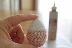 baker's twine eggs | polka dots and picket fences