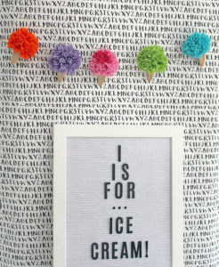 i is for ice cream | polka dots and picket fences
