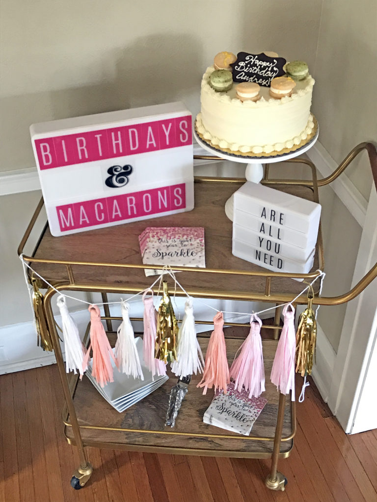 birthday cart styling | polka dots and picket fences