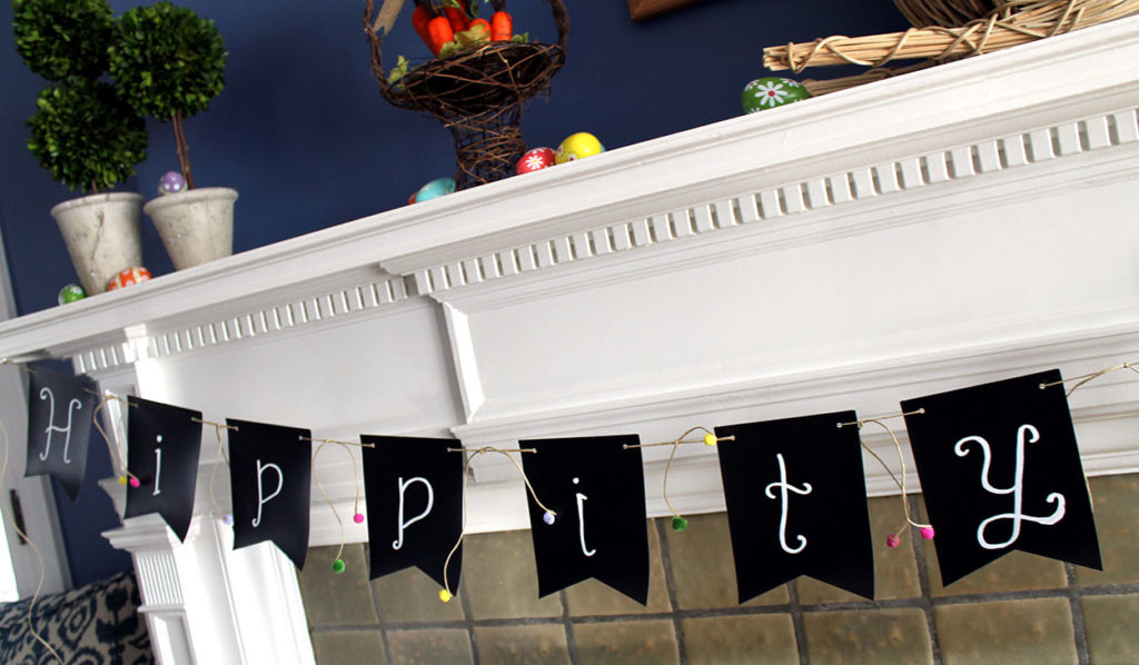 easter mantel | polka dots and picket fences