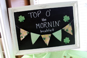 top o' the mornin' breakfast | polka dots and picket fences