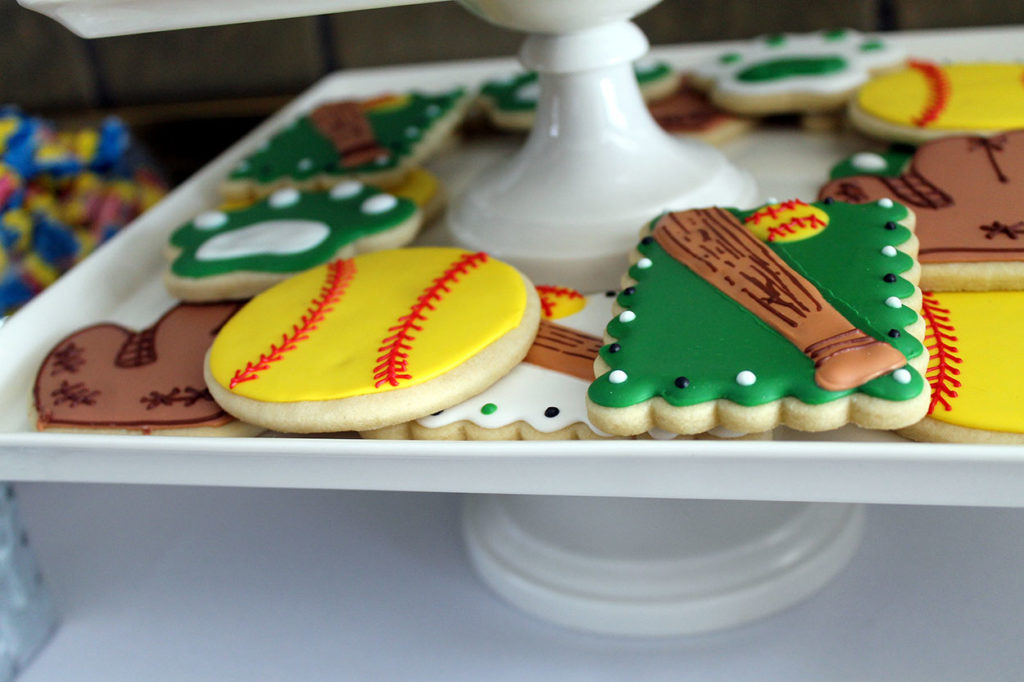softball sweets station | polka dots and picket fences