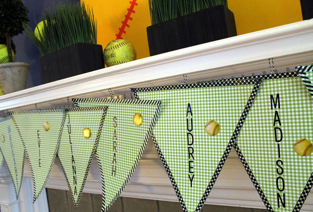 softabll sweets station | polka dots and picket fences