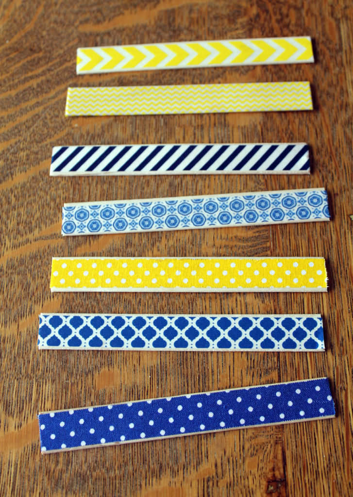 washi tape coasters | polka dots and picket fences