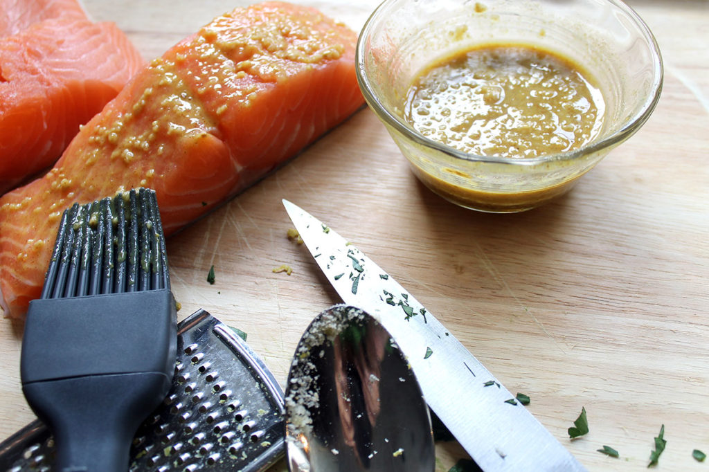 honey mustard panko crusted salmon | polka dots and picket fences