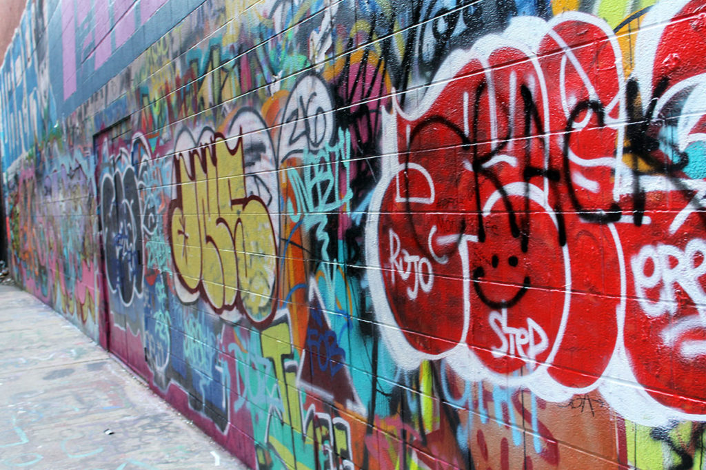 graffiti alley | polka dots and picket fences