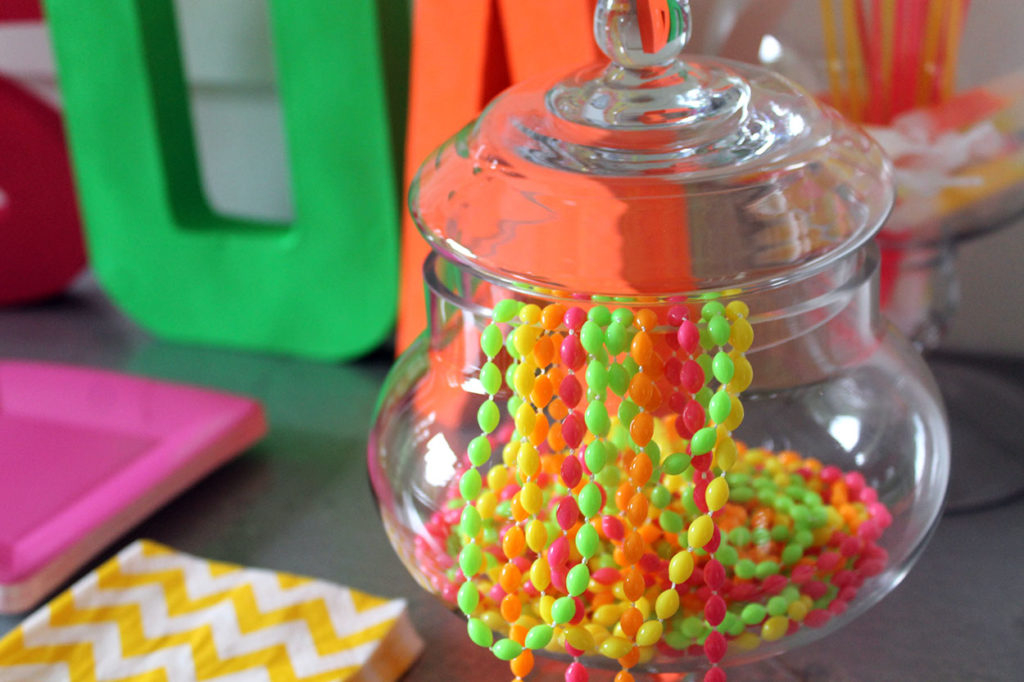 neon fun followed by an electric run | polka dots and picket fences