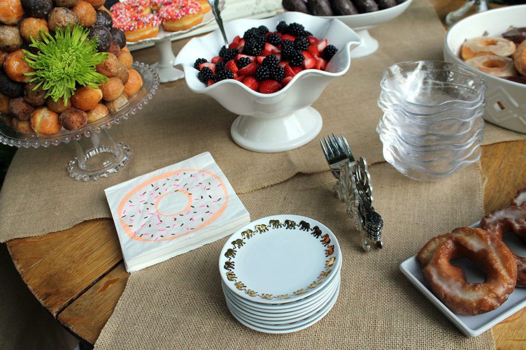cocktails and donuts | polka dots and picket fences