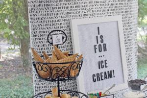 i is for ice cream | polka dots and picket fences