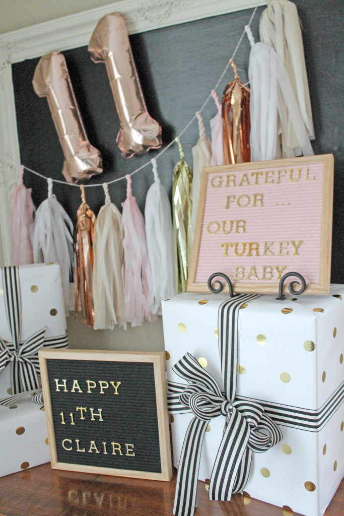a thanksgiving birthday | polka dots and picket fences