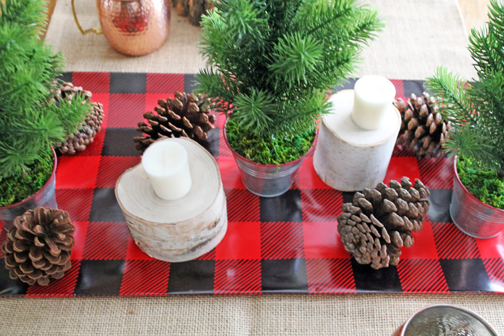 rustic holiday tablescape | polka dots and picket fences