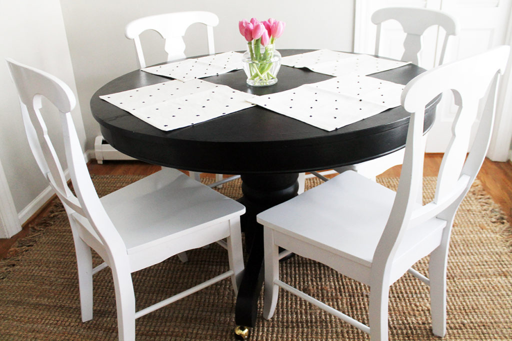 painted table | polka dots and picket fences