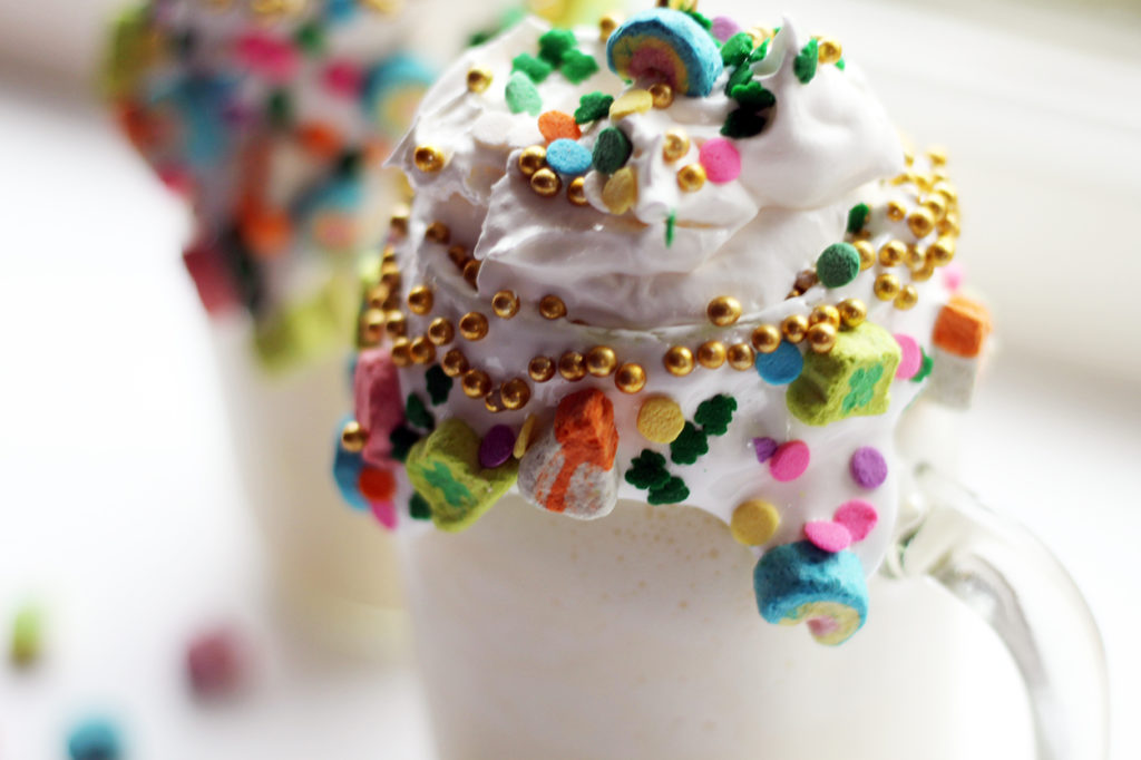 lucky charms milkshake | polka dots and picket fences