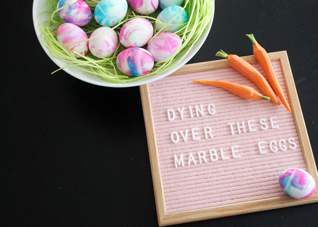 marble eggs | polka dots and picket fences
