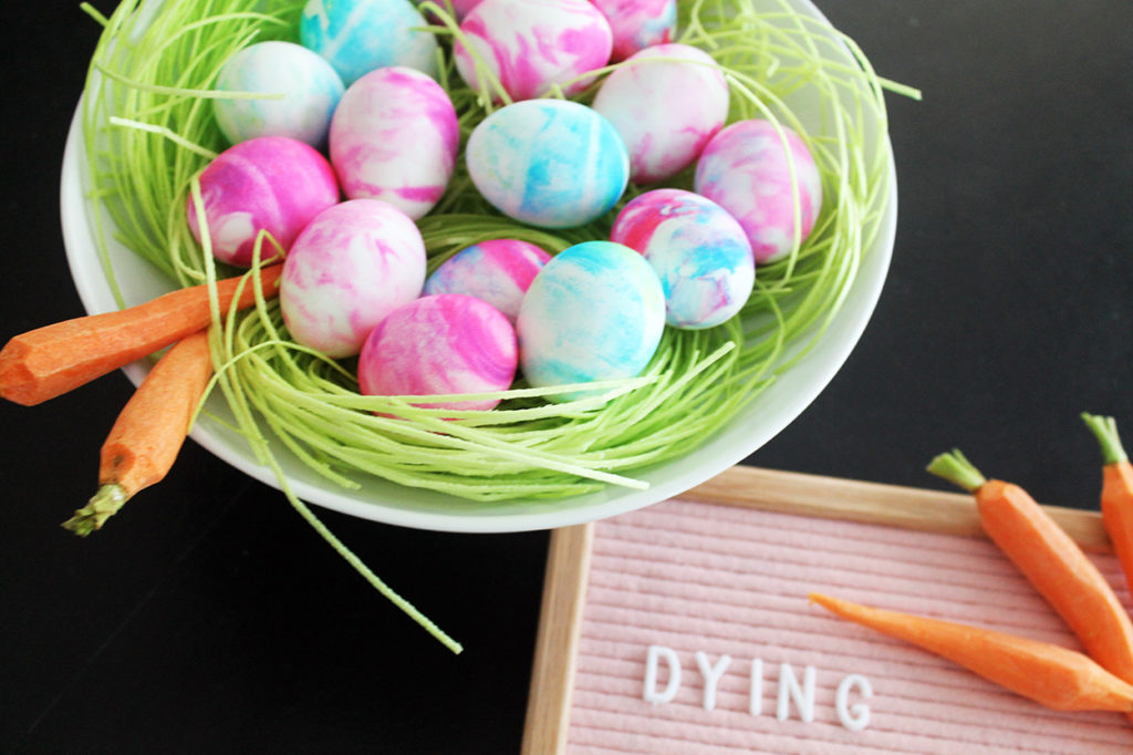 marble eggs | polka dots and picket fences