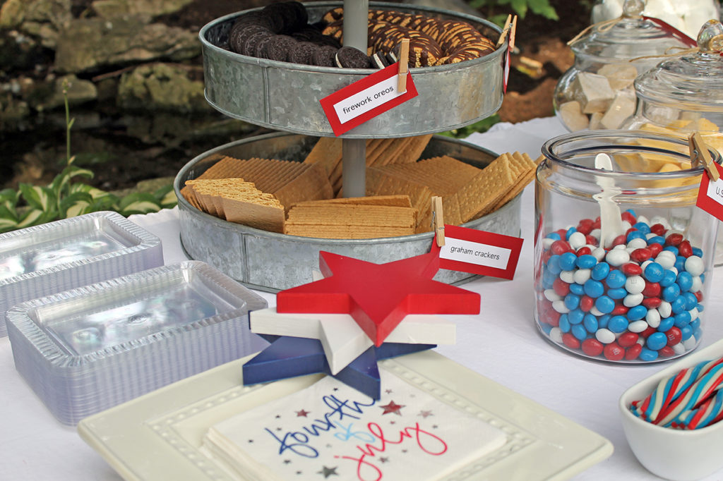 s'more fourth of july fun | polka dots and picket fences