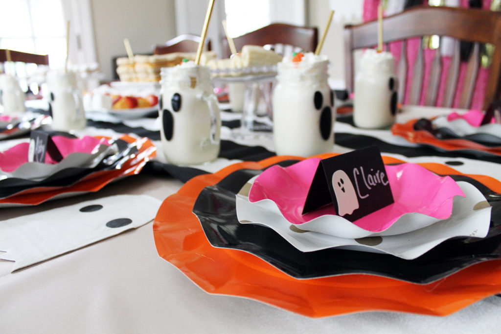 ghost themed lunch | polka dots and picket fences