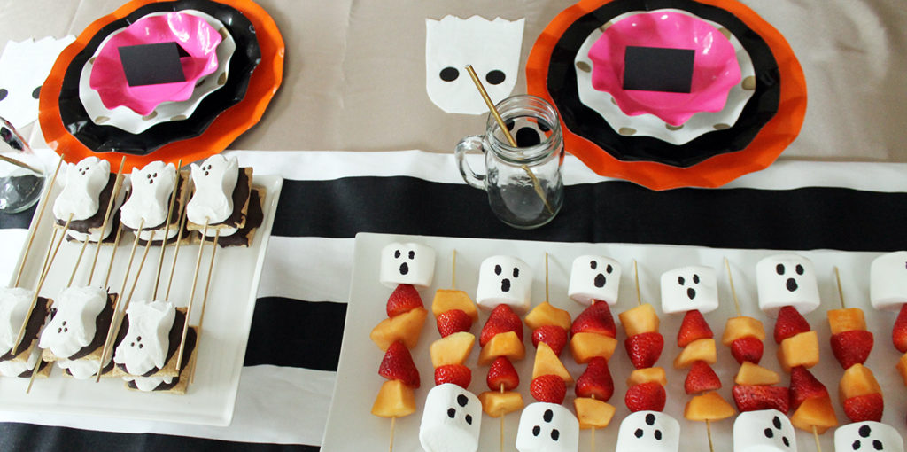 ghost themed lunch | polka dots and picket fences